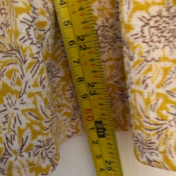 Melloday BOHO ruffled V neck bouncy blouse medium - Picture 9 of 14